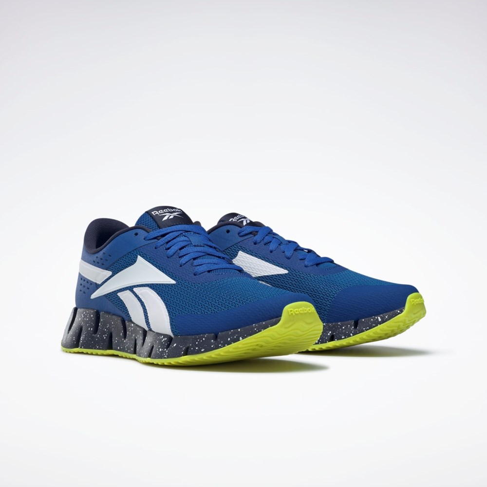 Reebok Zig Dynamica 2 Shoes Blå Marinblå Gula | ZKEMC-0517