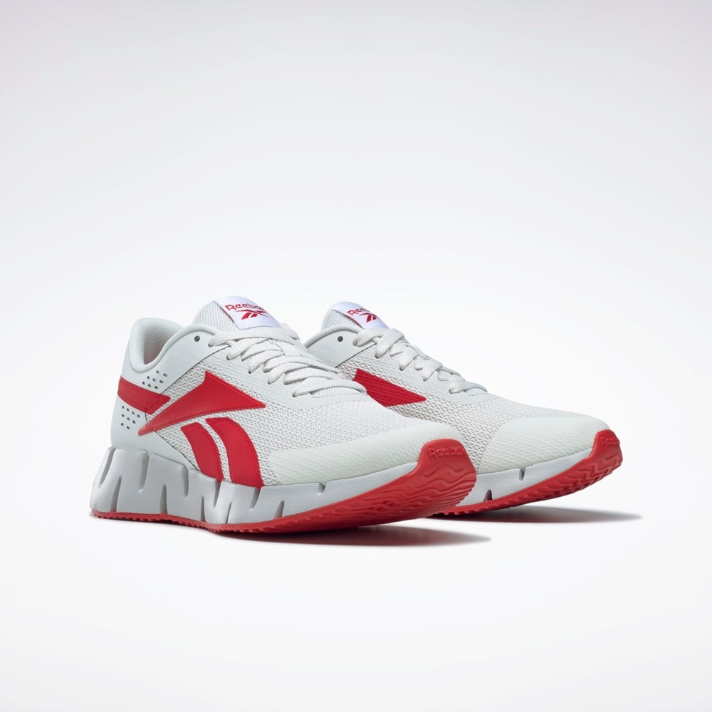 Reebok Zig Dynamica 2 Shoes Grå Röda Grå | DPOYW-3485