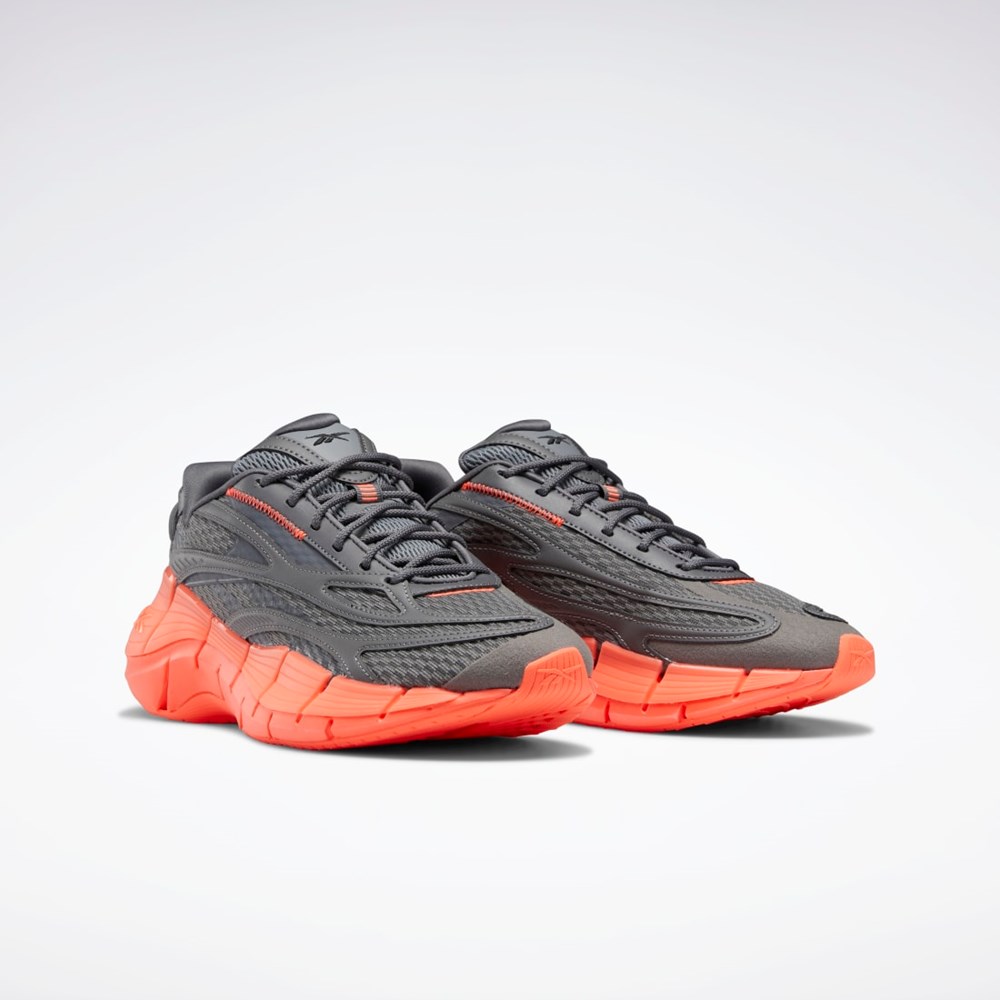 Reebok Zig Kinetica 2.5 Shoes Grå Grå Orange | ADSZE-6289