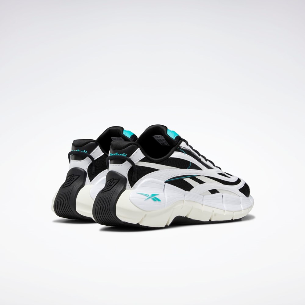 Reebok Zig Kinetica 2.5 Shoes Svarta Vita | ECOIZ-4039