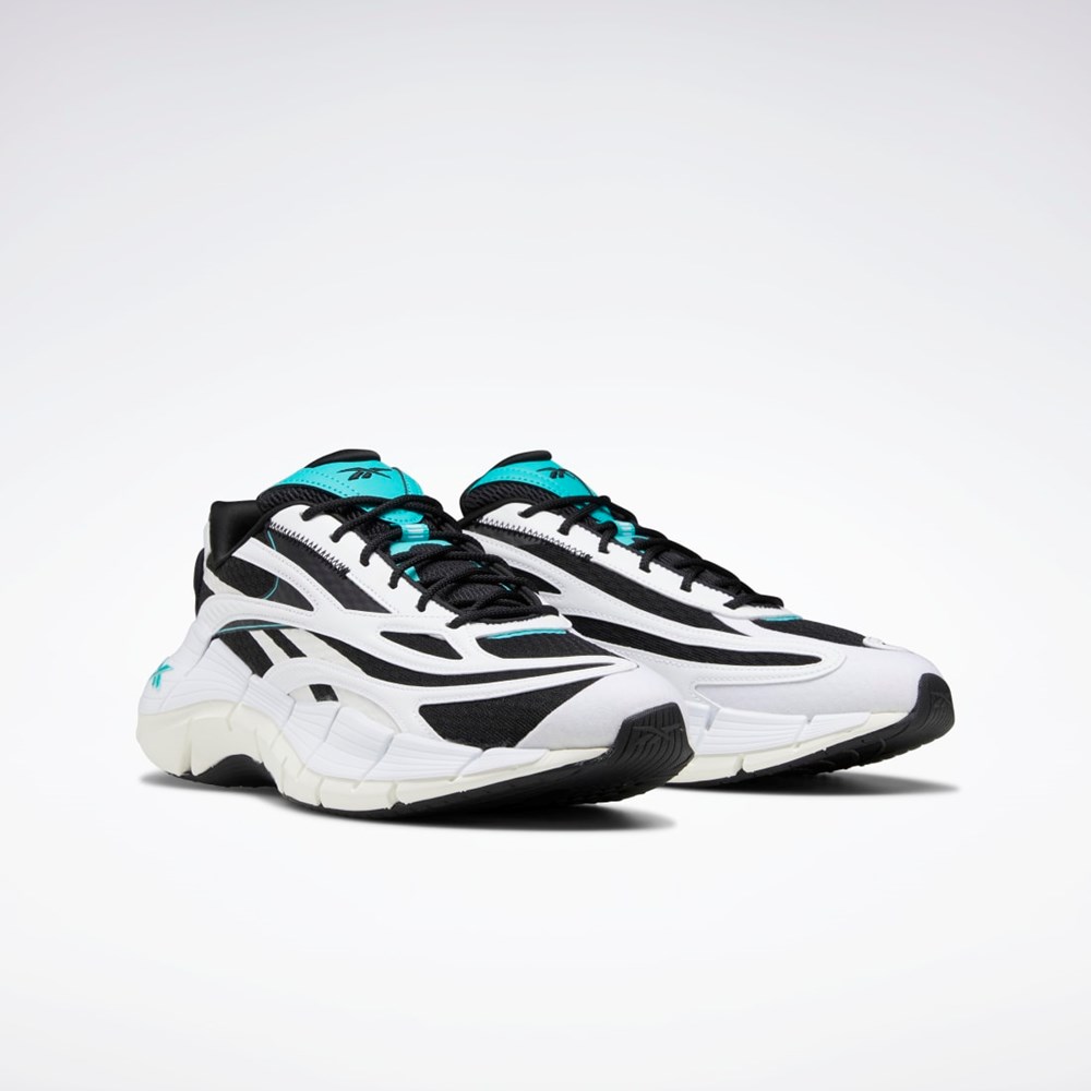 Reebok Zig Kinetica 2.5 Shoes Svarta Vita | KDQTC-8954