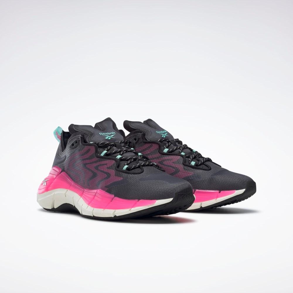 Reebok Zig Kinetica II Shoes Svarta Rosa Mintgröna | GMXPR-2640