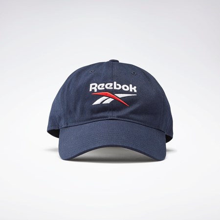 Reebok Active Foundation Badge Hat Marinblå Vita | DVQSL-3450