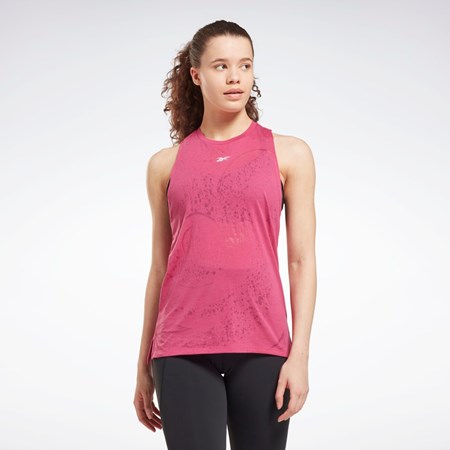 Reebok Burnout Tank Top Rosa | JQFOH-4573