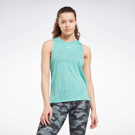 Reebok Burnout Tank Top Semi Classic Teal | SUFZM-1708