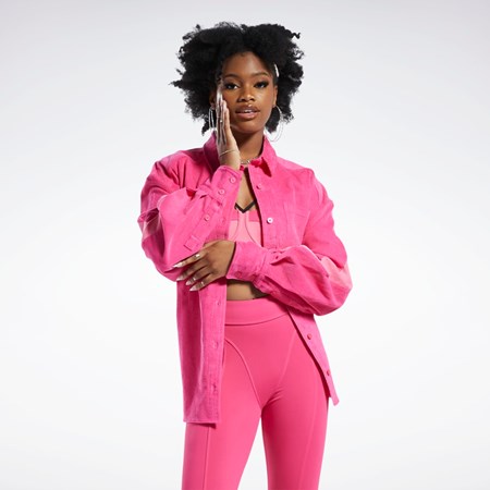 Reebok Cardi B Corduroy Cover-Up Rosa | UWGMQ-3109