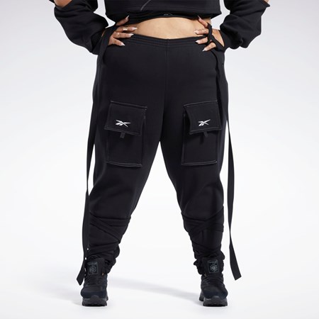 Reebok Cardi B Knit Pants (Plus Size) Svarta | RQFJZ-1502