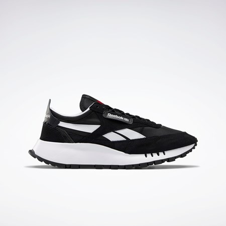 Reebok Classic Leather Legacy Shoes Svarta Grå Röda | VSCLZ-5036