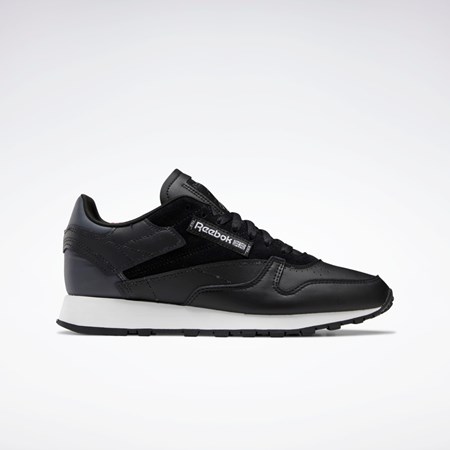 Reebok Classic Leather Make It Yours Shoes Svarta Grå Vita | FVCAE-6507