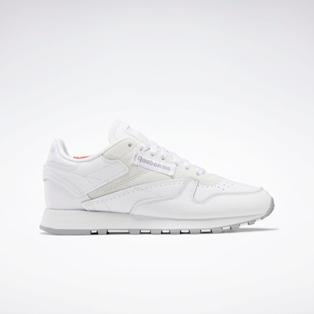 Reebok Classic Leather Make It Yours Shoes Vita Grå | VIQEC-0274