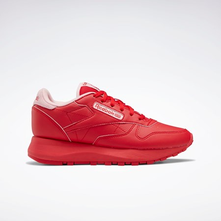 Reebok Classic Leather SP Shoes - Grade School Röda Rosa Röda | TMDUA-5632