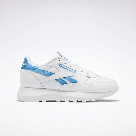 Reebok Classic Leather SP Shoes Vita Vita Blå | JSRHW-4561