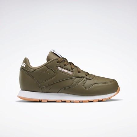 Reebok Classic Leather Shoes - Preschool Gröna Gröna Gröna | PFHUY-9685