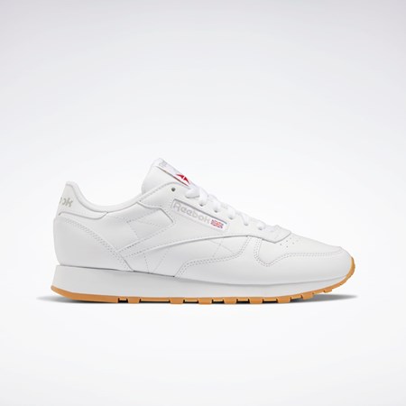 Reebok Classic Leather Shoes Vita Grå | FMNSC-2594