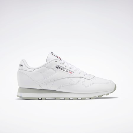 Reebok Classic Leather Shoes Vita Grå Grå | SCGKH-1470