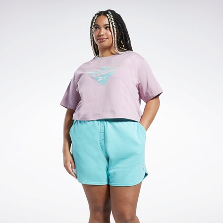 Reebok Classics Tryck T-Shirt (Plus Size) Infused Lilac | GARJV-2496