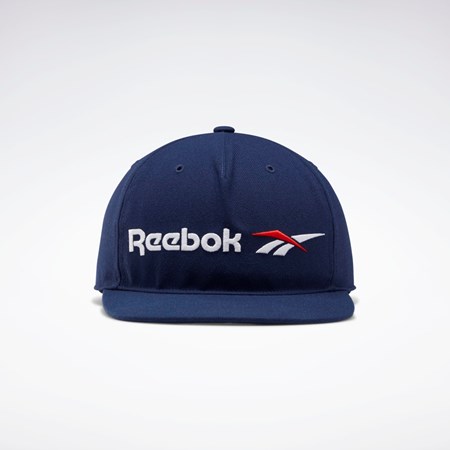 Reebok Classics Vector Platta Peak Hat Marinblå | BIQSK-9320