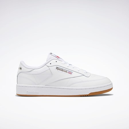 Reebok Club C 85 Shoes Vita Gröna | ASZBE-8062