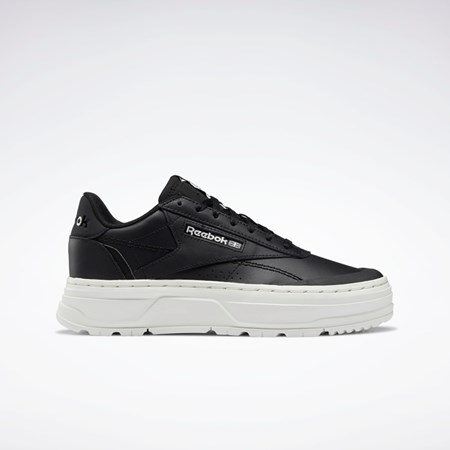 Reebok Club C Double GEO Shoes Svarta Svarta | XMHDA-0619