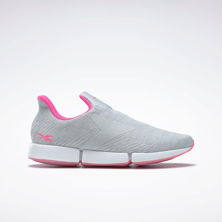 Reebok DailyFit DMX Slip-On Shoes Grå Vita Rosa | HIZOC-4012