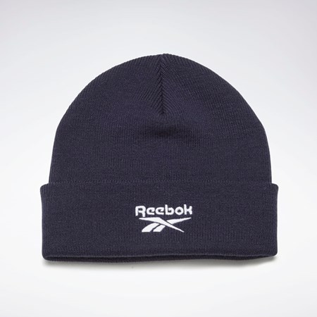 Reebok Foundation Logo Beanie Marinblå | SHDAL-4520