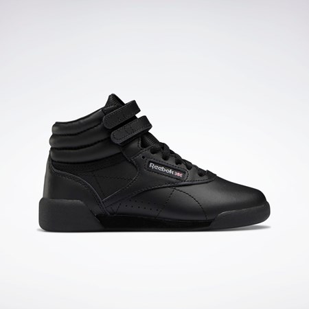 Reebok Freestyle Hi Shoes - Preschool Svarta Svarta Grå | YFMQU-7382