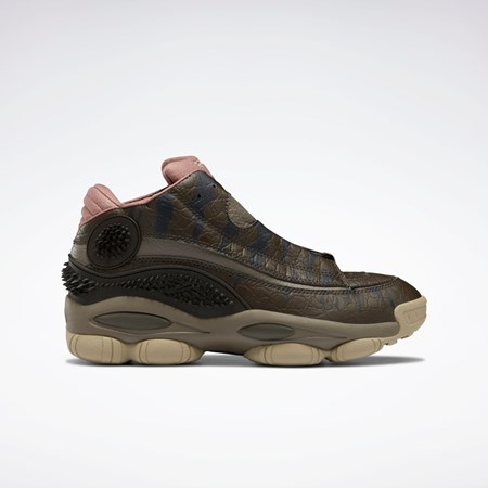 Reebok Jurassic World The Answer DMX Basketball Shoes Stone / Cliff Stone / Parched Earth | KAYDO-5842