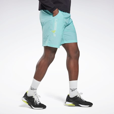 Reebok Les Mills® Lätta Woven Shorts Semi Classic Teal | VKWRO-2846