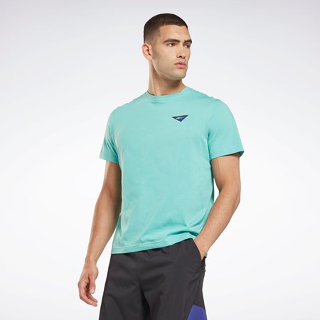 Reebok Les Mills® Tryck T-Shirt Semi Classic Teal | RQGVX-2576