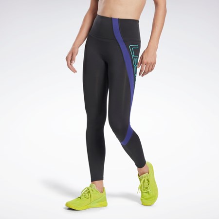 Reebok Les Mills® Vector Leggings Svarta | QFXAB-8610