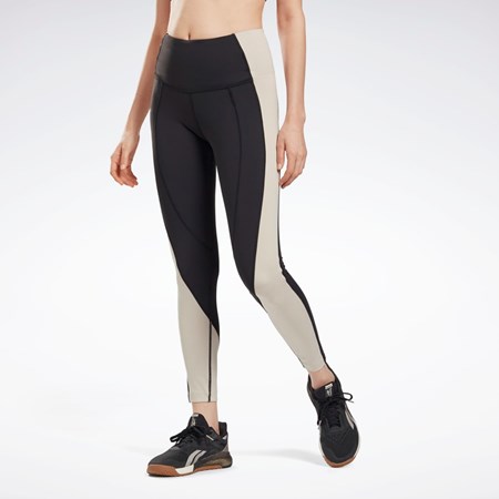 Reebok Lux High-Rise Colorblock Leggings Svarta | BCDNG-5189