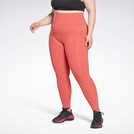 Reebok Lux High-Waisted Tights (Plus Size) Rhodonite | HXYQT-2187