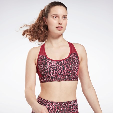 Reebok Lux Racer Vadderad Sports Bra Punch Berry | UGYCB-1093