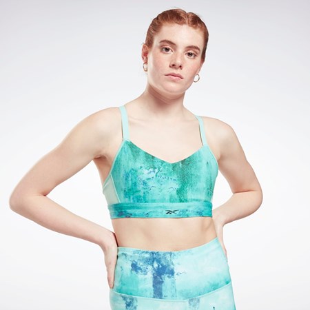 Reebok Lux Snörade Sports Bra Mintgröna | GZYDH-8426