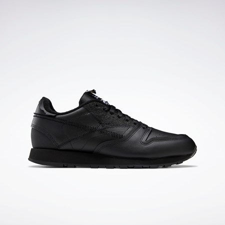 Reebok Maison Margiela CL Memory of Shoes Svarta Vita Svarta | QTWGF-4893