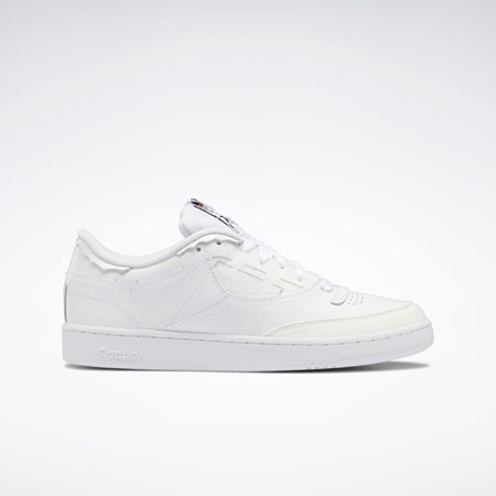 Reebok Maison Margiela Club C Memory Of Shoes Vita Svarta Vita | SHDNG-7342