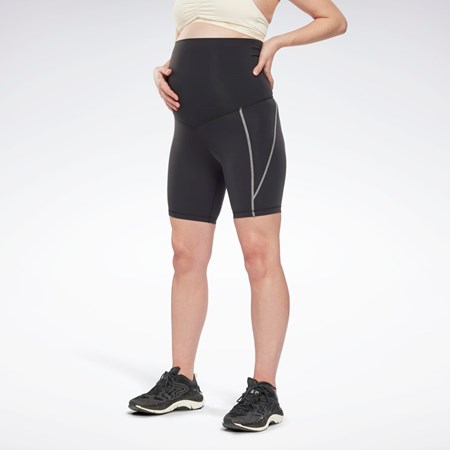 Reebok Maternity Legging Shorts Svarta | FWOBA-9650