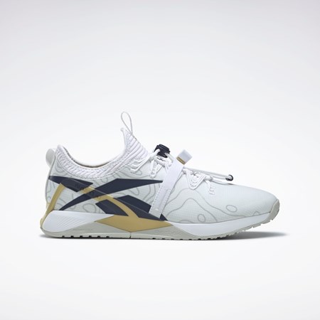 Reebok Nano X1 Froning Tränings Shoes Vita Marinblå Guld | CBJXO-5372