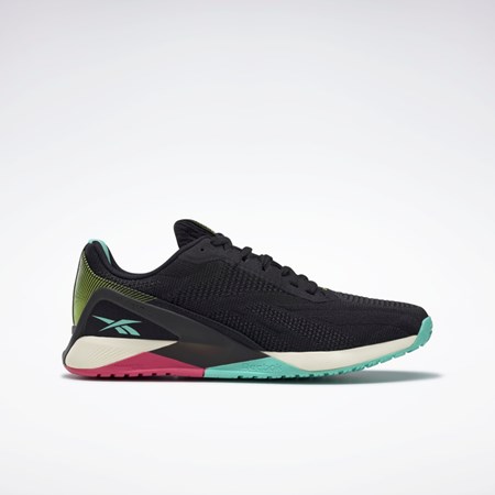 Reebok Nano X1 Veganska Tränings Shoes Svarta Rosa Mintgröna | BFNUT-5613