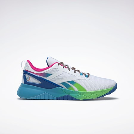 Reebok Nanoflex Parafit TR Shoes Vita Blå Blå | OLCMN-7891