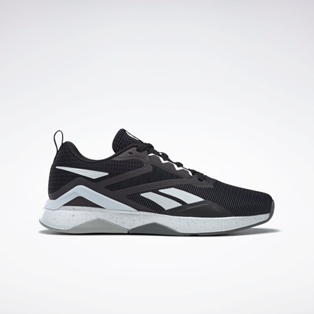 Reebok Nanoflex TR 2.0 Tränings Shoes Svarta Vita Grå | KSNYV-3921