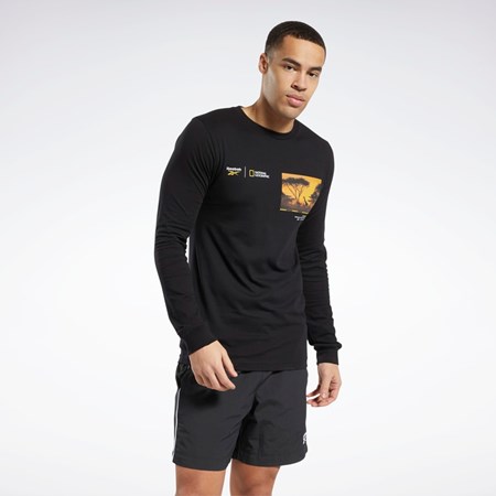 Reebok National Geographic Long Sleeve T-Shirt Multi | IJBGN-0861