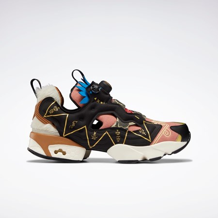 Reebok Power Rangers Instapump Fury 94 Shoes Svarta Guld | DMVOL-3624