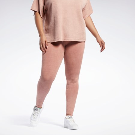 Reebok Reebok Classics Natural Dye Leggings (Plus Size) Korall | GZMCY-5963