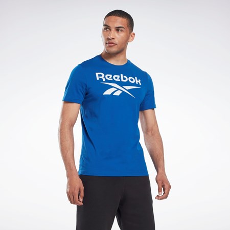 Reebok Reebok Identity Big Logo T-Shirt Blå | VDLWU-6320