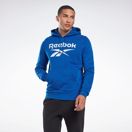 Reebok Reebok Identity Fleece Hoodie Blå | EBMDN-9346