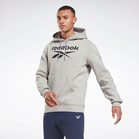 Reebok Reebok Identity Fleece Hoodie Grå Svarta | HUPVE-8051