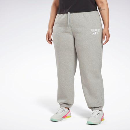 Reebok Reebok Identity Logo Fleece Joggers (Plus Size) Grå | TYMKO-4392