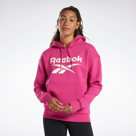 Reebok Reebok Identity Logo Fleece Pullover Hoodie Rosa | HPXLI-6178