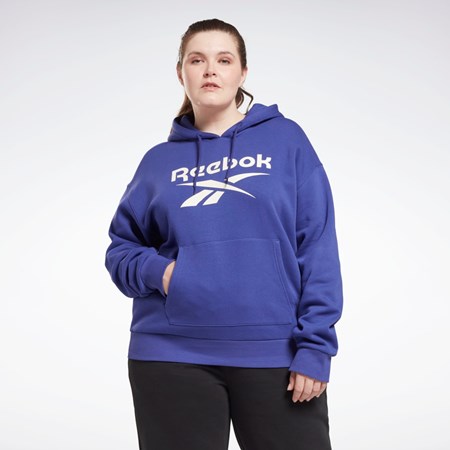 Reebok Reebok Identity Logo Fleece Pullover Hoodie (Plus Size) Lila | WDCTV-1780